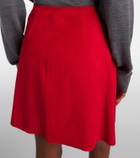 Stouls Lucie 22 suede miniskirt