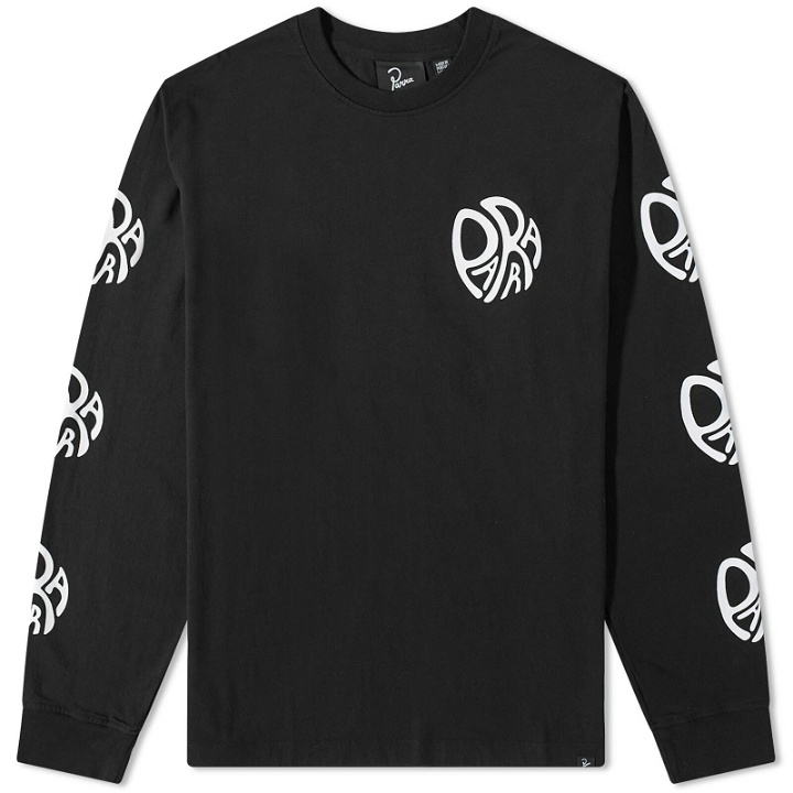 Photo: By Parra Men's Long Sleeve Circle Tweak Logo T-Shirt in Black
