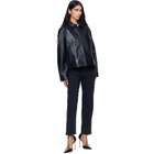 Diesel Black Leather Coach Jacket