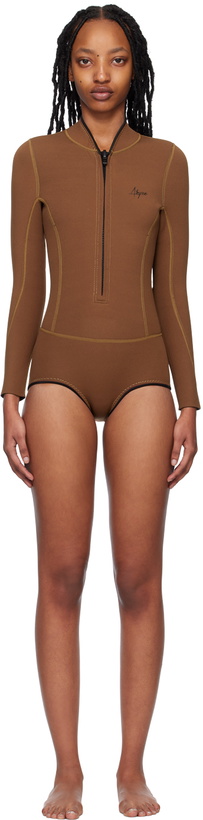 Photo: ABYSSE Brown Lotte One-Piece Wetsuit