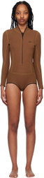 ABYSSE Brown Lotte One-Piece Wetsuit