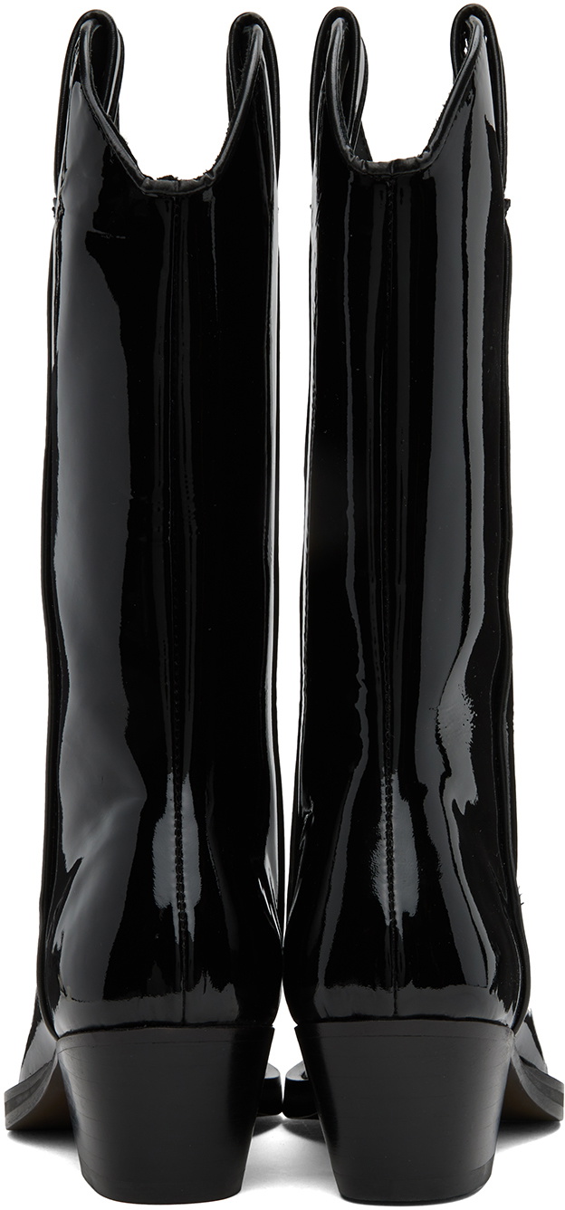 Ernest W. Baker Black Western Boots