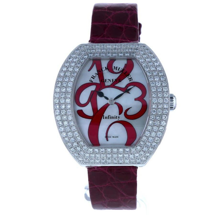 Photo: Franck Muller Infinity Quartz Diamond White Dial Ladies Watch 3535 QZ A D3