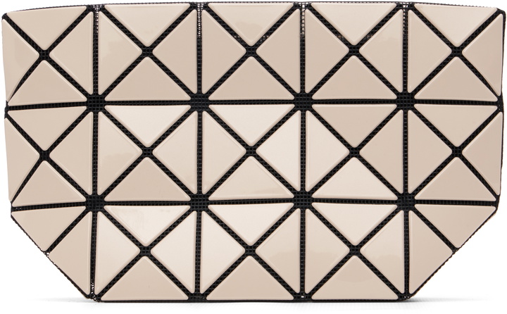 Photo: BAO BAO ISSEY MIYAKE Beige Prism Pouch