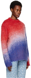 ERL Red & Blue Gradient Sweater