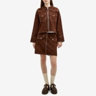 Nudie Jeans Co Women's Anja Western Suede Jacket in Bruno