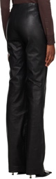 Maiden Name Black Electra Leather Pants