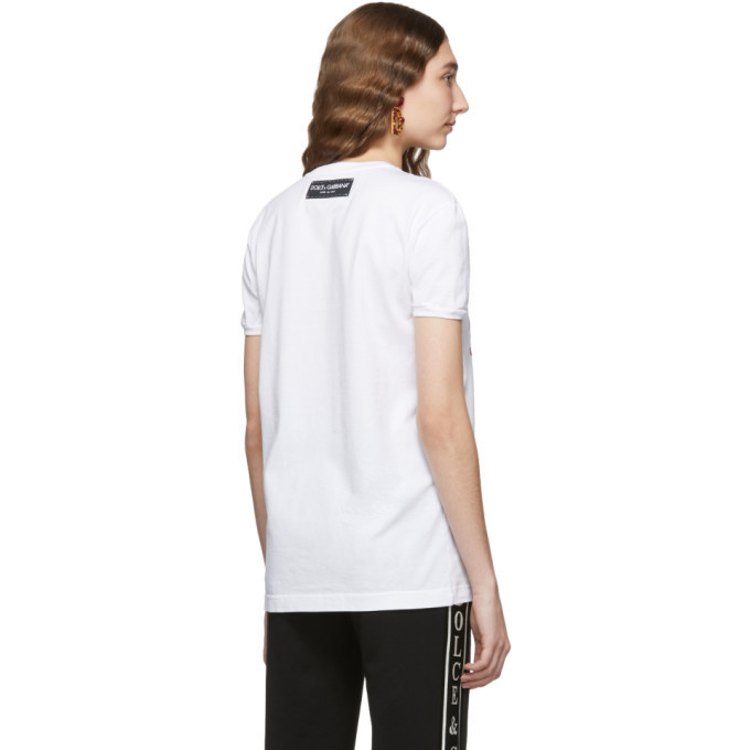 DOLCE & GABBANA レディース D&G ハート Tシャツ Dolce & Gabbana DG Love heart print jersey T-shirt