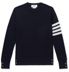 Thom Browne - Striped Merino Wool Sweater - Navy