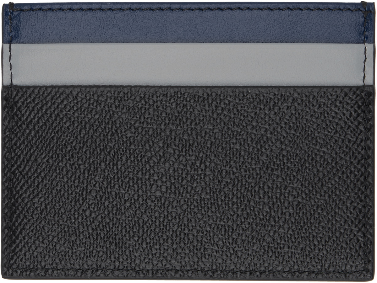 Dolce&Gabbana Black & Blue Dauphine Card Holder