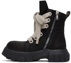 Rick Owens Black Jumbo Laced Bozo Tractor Boots