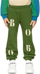 Bobo Choses Kids Green Painted Lounge Pants