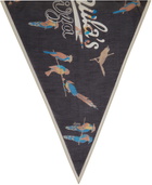 Loewe Black Paula's Ibiza Parrot Scarf