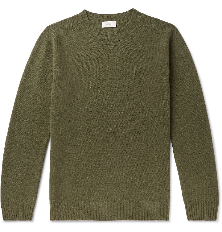 Photo: Altea - Virgin Wool and Cashmere-Blend Sweater - Green