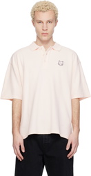 Maison Kitsuné Pink Fox Head Oversize Polo