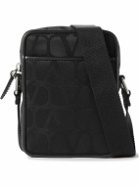 Valentino Garavani - Leather-Trimmed Logo-Jacquard Messenger Bag