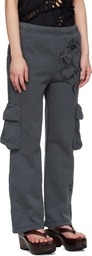 Collina Strada Gray 'Charcoal Daisies' Lounge Pants