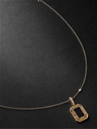 SHAY - Gold, Diamond and Onyx Pendant Necklace