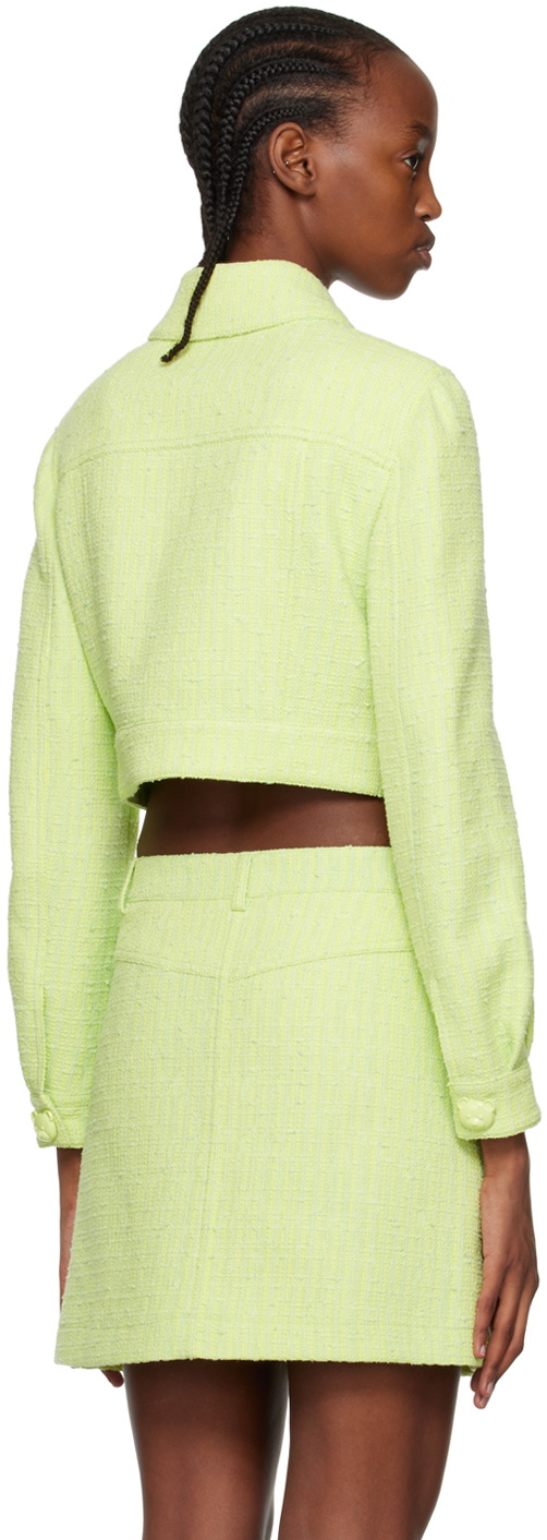 Moschino Green Teddy Buttons Jacket