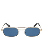 Off-White Sunglasses Women's Off-White Vaiden Sunglasses in Gold/Blue 