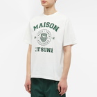 Maison Kitsuné Men's Varsity Comfort T-Shirt in Off-White