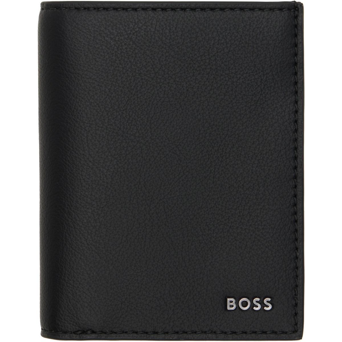BOSS Black Faux-Leather Logo Card Holder