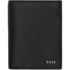BOSS Black Faux-Leather Logo Card Holder