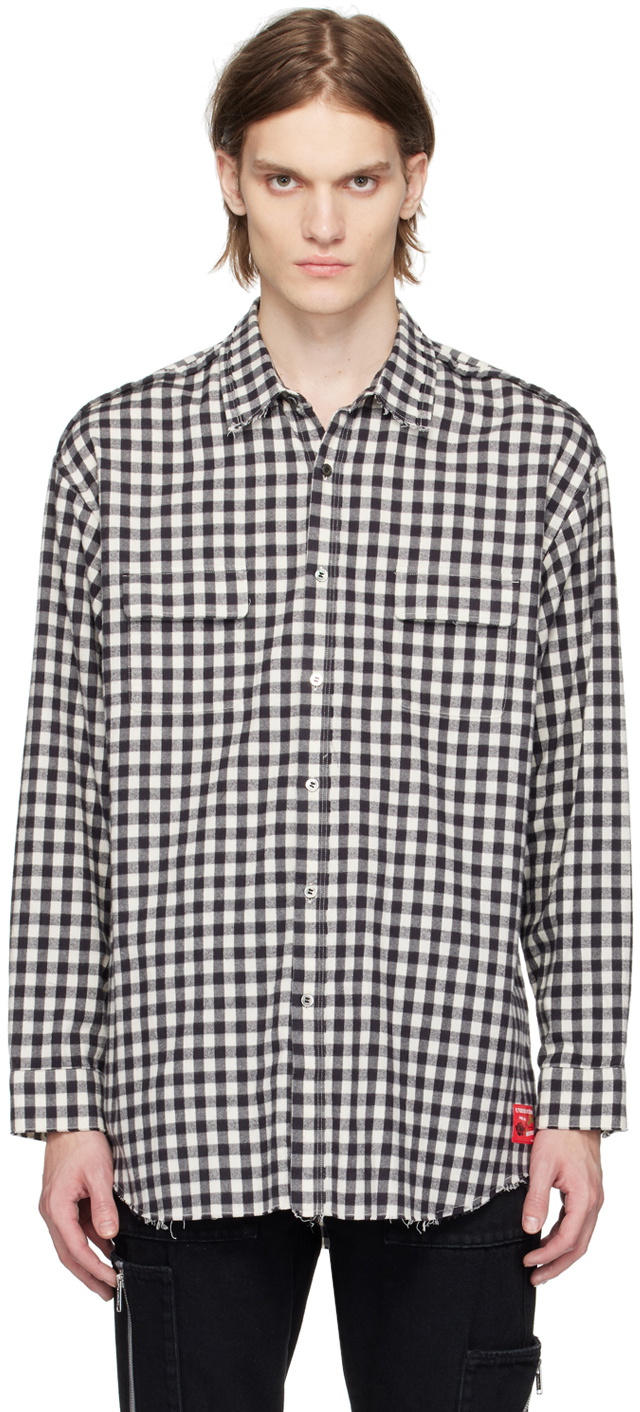 Undercoverism Black & White Check Shirt