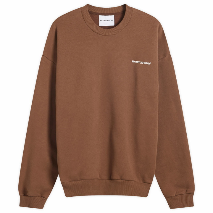 Photo: MKI Women's Uniform Crewneck Sweatshirt - Presented by END. in Cocoa Brown