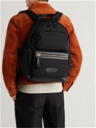 TOM FORD - Leather-Trimmed Recycled Nylon Backpack