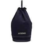 Jacquemus Navy Le Polochon Backpack