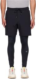 Alo Black Stability 2-In-1 Shorts