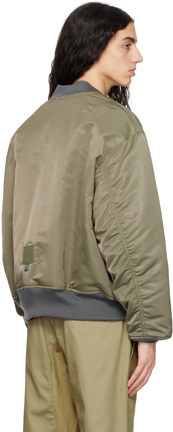 Fumito Ganryu Khaki 2Way Ma-1 Bomber Jacket Fumito Ganryu