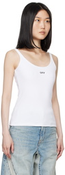 Off-White White Off Stamp Rib Tank Top