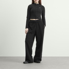 Nike Women's NSW Chill knit Ribbed Cardigan in Black/Sail