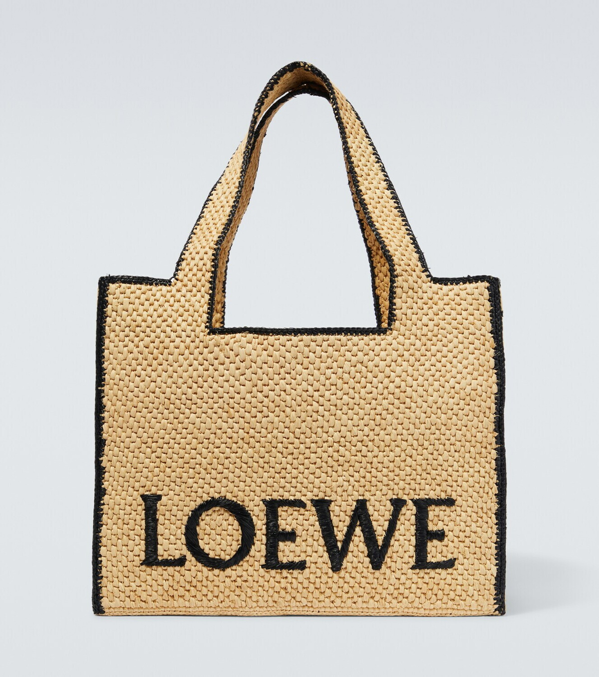 Shop LOEWE Mini Slit Raffia Tote