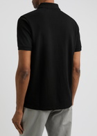 Sandbanks Logo Piqué Cotton Polo Shirt Black