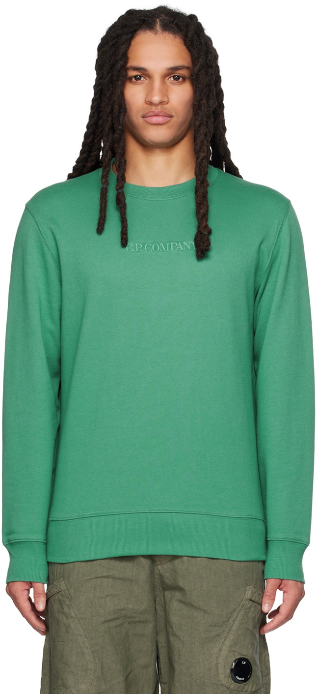 C.P. Company Green Embroidered Sweatshirt C.P. Company