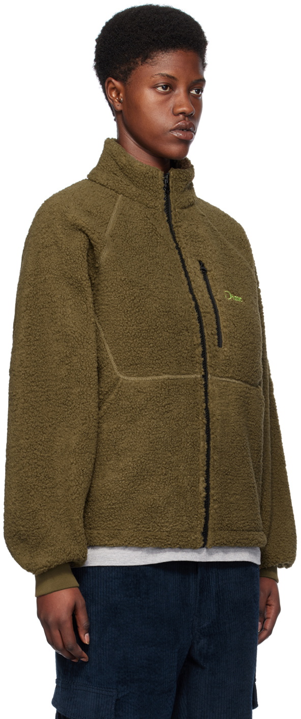 Dime Brown Zip Jacket