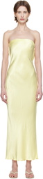 BEC + BRIDGE Yellow Moon Dance Strapless Maxi Dress