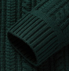 Burberry - Cable-Knit Cashmere Sweater - Green