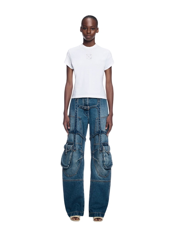 Photo: OFF WHITE Jewel Mini Arrow Fitted T-Shirt
