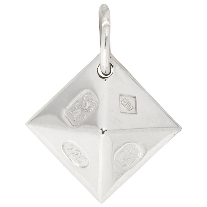 Bunney Silver Pyramid Stud Charm