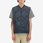 Kestin Men's Linton Padded Vest in Charcoal Recycled Nylon