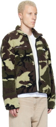 Rhude Green Parilla Camouflage Jacket