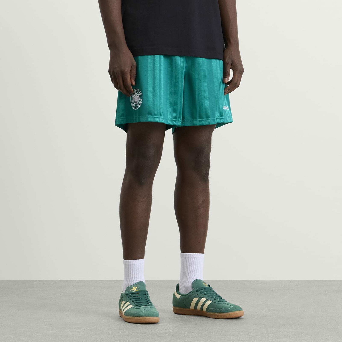 Adidas Men's DFB EQT Shorts in Equipment Green