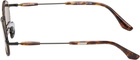 BONNIE CLYDE Gunmetal & Brown Bicycle Sunglasses