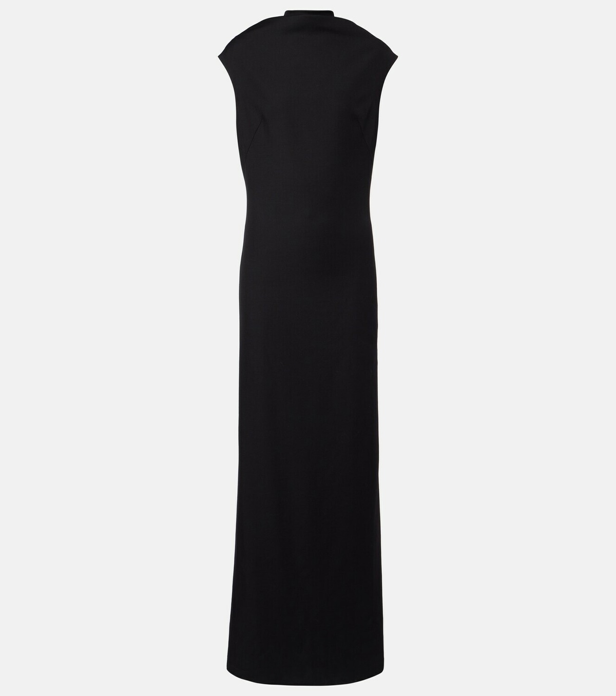 Brunello Cucinelli Monili draped wool-blend gown