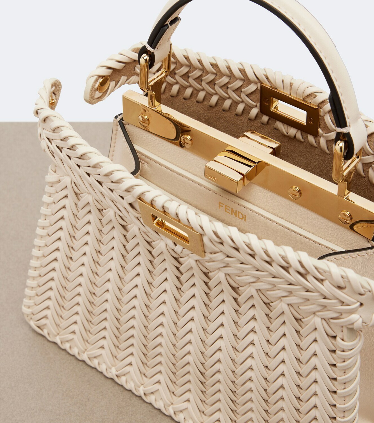 Fendi Peekaboo® Petite leather top-handle bag