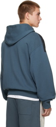 Off-White Blue Negative Big Bookish Regular Hoodie